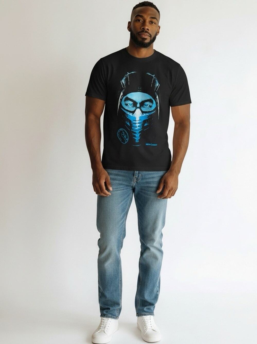 Mortal Kombat Sub-Zero Flawless Victory Graphic Tee Black Size L